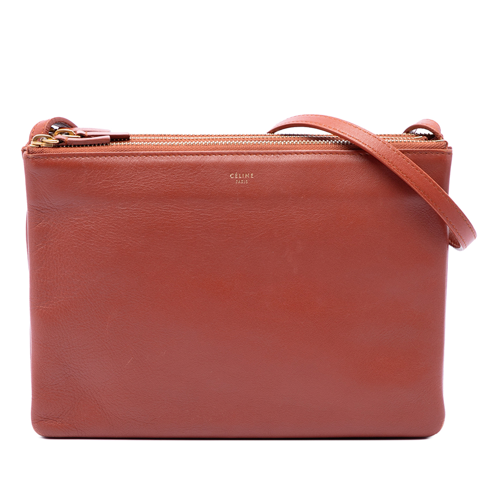 Pre-Loved Celine Large Lambskin Trio Crossbody